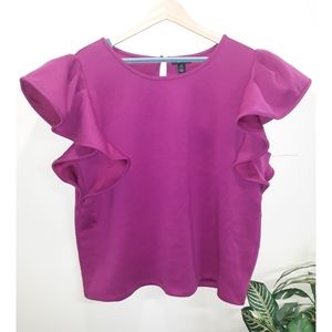 XL fuchsia top
